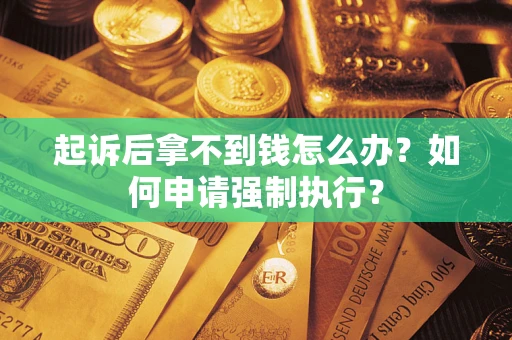 北京起诉后拿不到钱怎么办？如何申请强制执行？