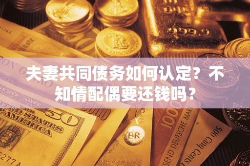 北京夫妻共同债务如何认定？不知情配偶要还钱吗？