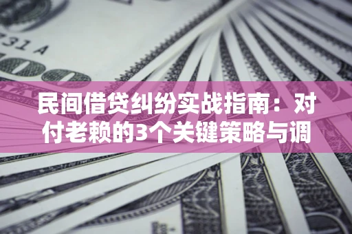 北京民间借贷纠纷实战指南：对付老赖的3个关键策略与调解盲区解析