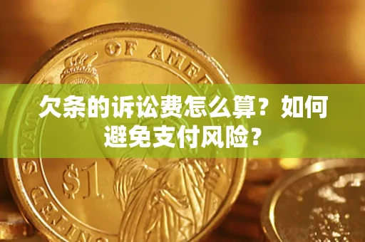 北京欠条的诉讼费怎么算？如何避免支付风险？
