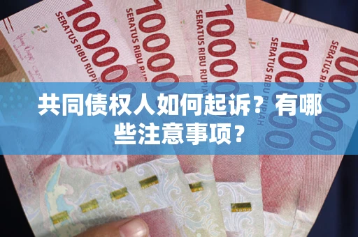 北京共同债权人如何起诉？有哪些注意事项？